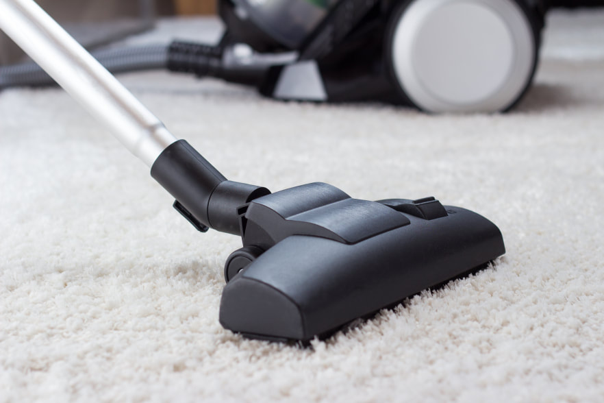 vacuum cleaner in the rug